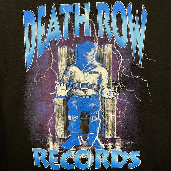 Death Row Records Electric Chair tshirt size Medium - Picture 2 of 4